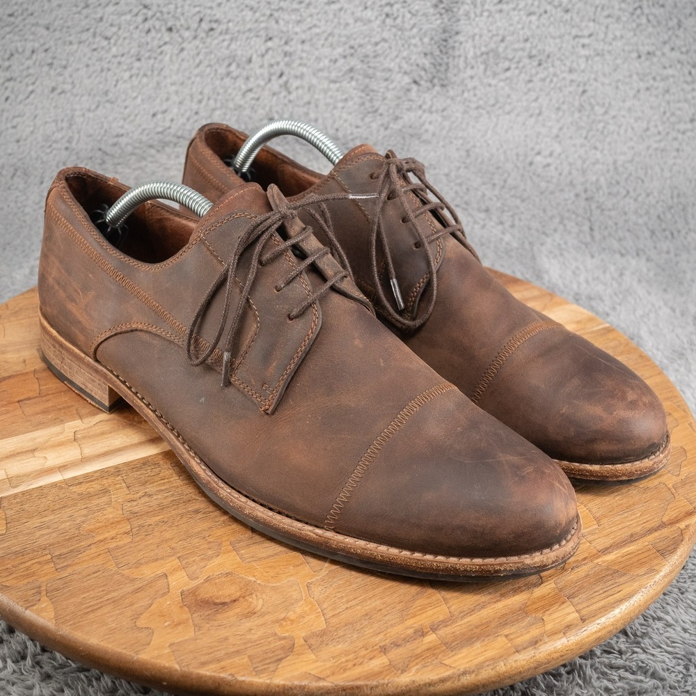 Johnston & Murphy 2.0 Tan Oiled Cap Toe Oxford Size 10